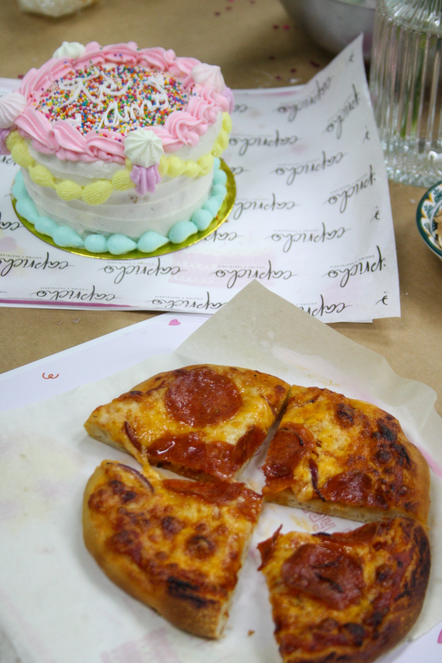 Clase Pizza + Mini Cake con Bebidas