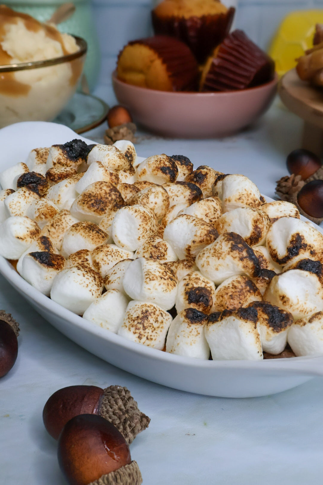 Pure de Camote con Malva y Pecans