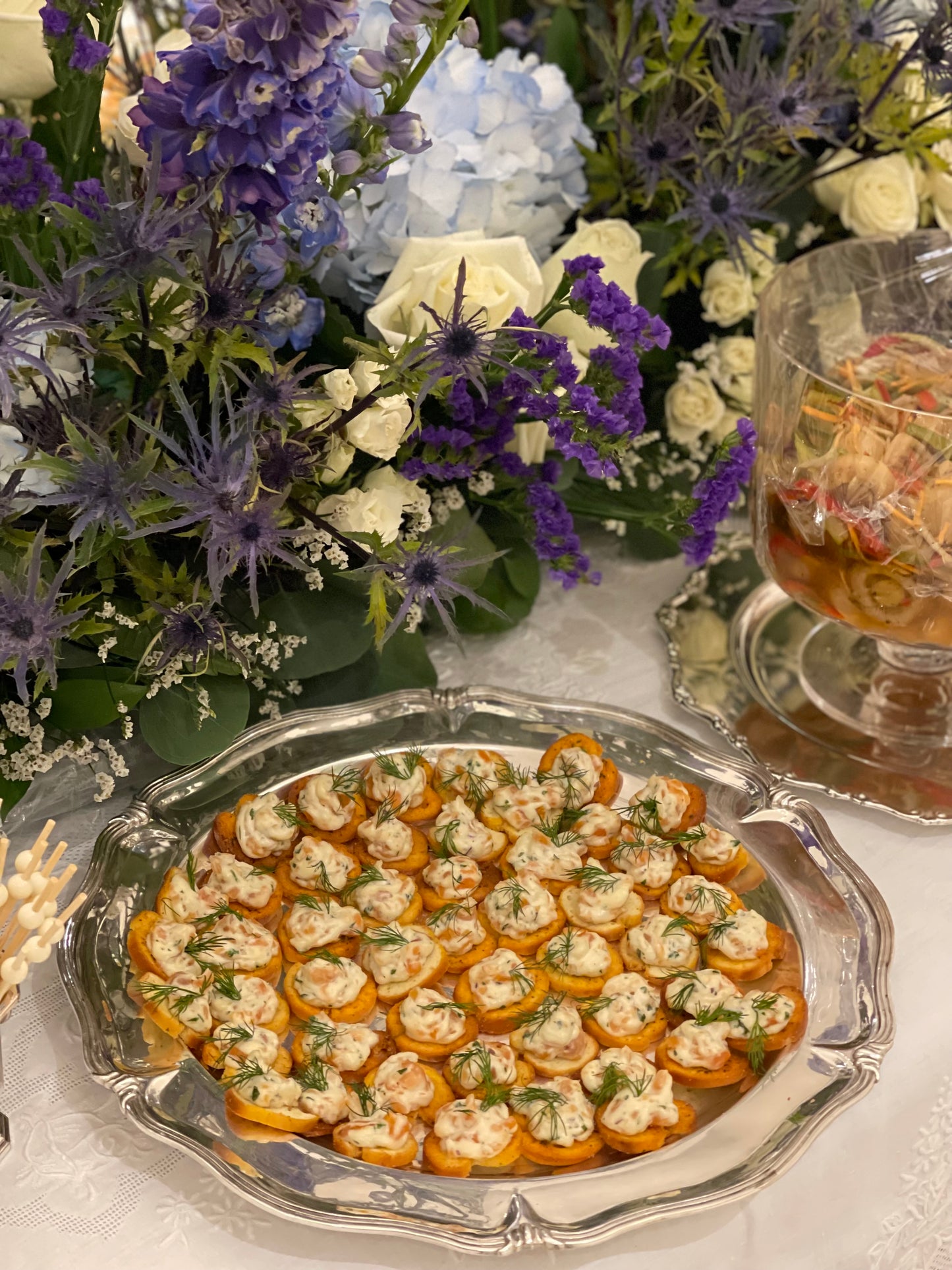 Tostaditas con Dip de Salmón
