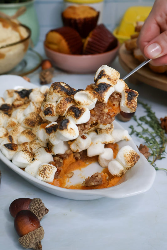 Pure de Camote con Malva y Pecans