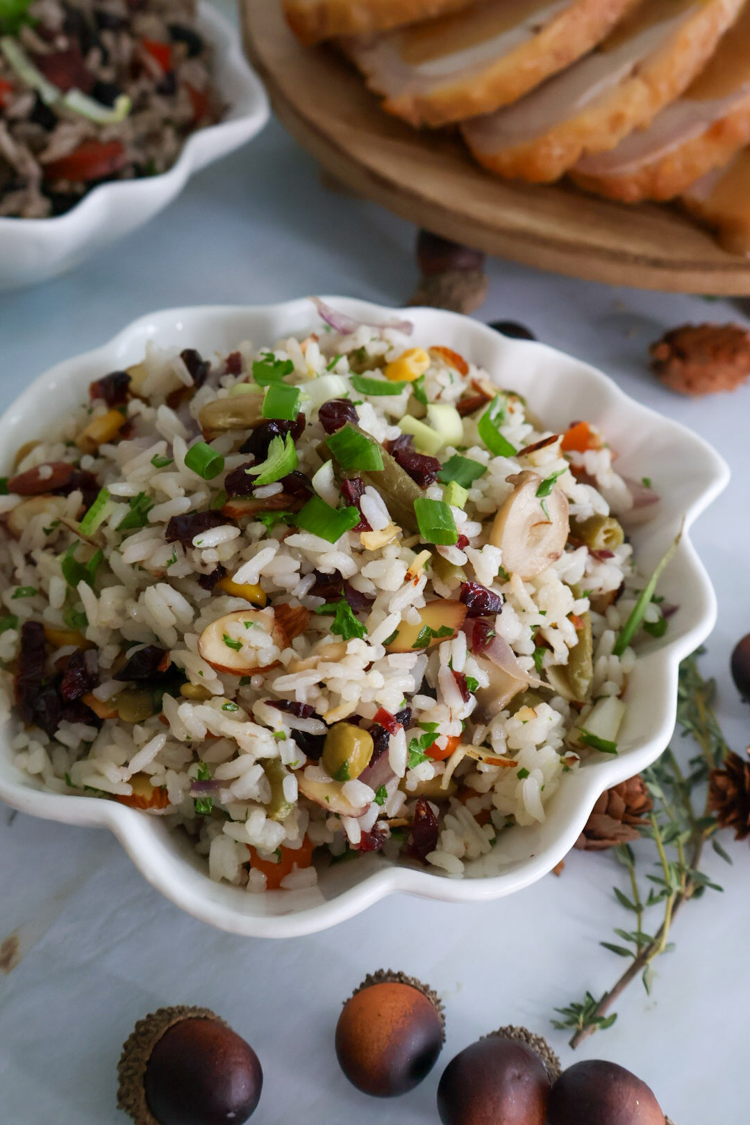 Arroz Silvestre con Almendras, Cranberries y Hongos