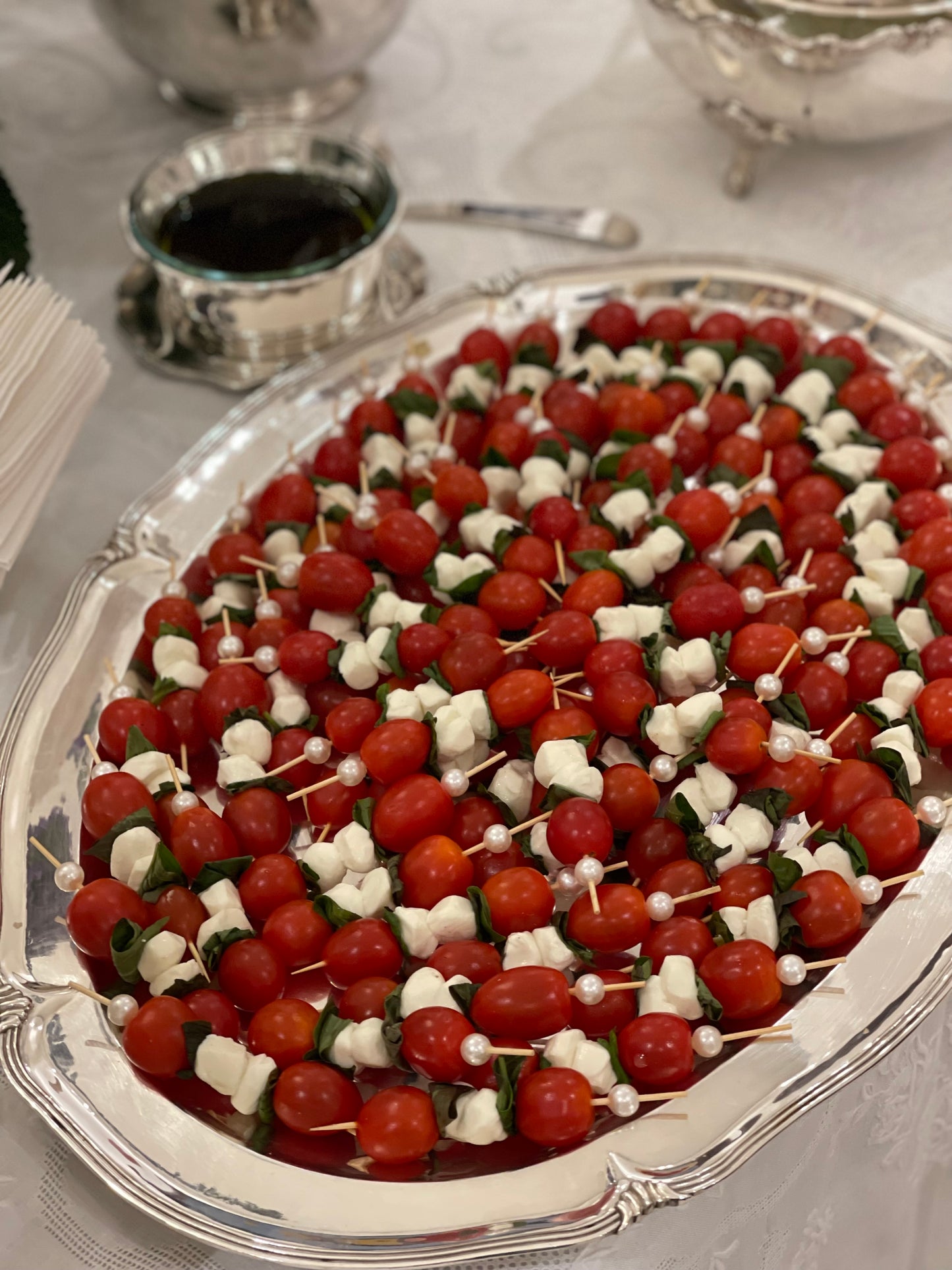 Brochetas Caprese