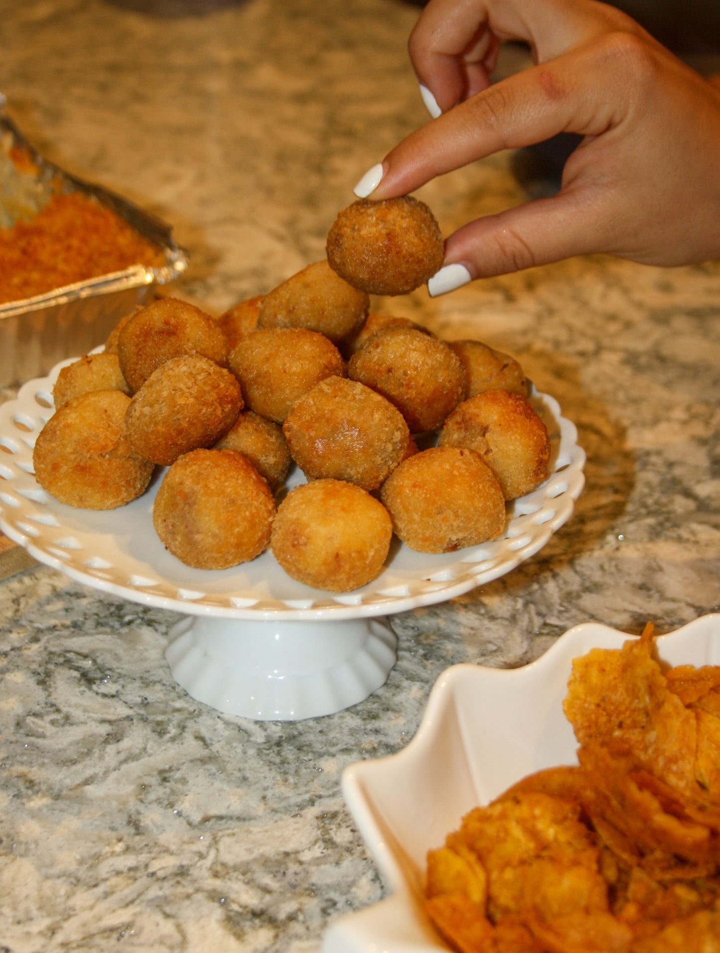 Bolitas de Plátano y Chorizo