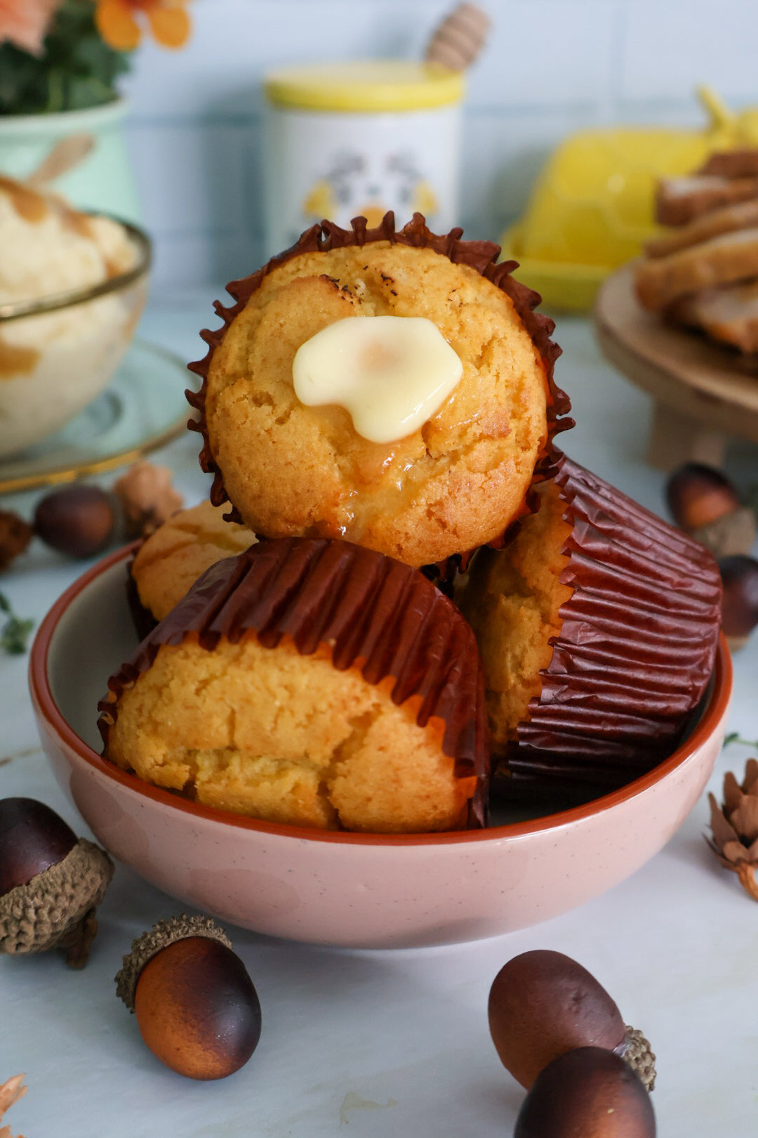 Cornbread con Mantequilla de Miel