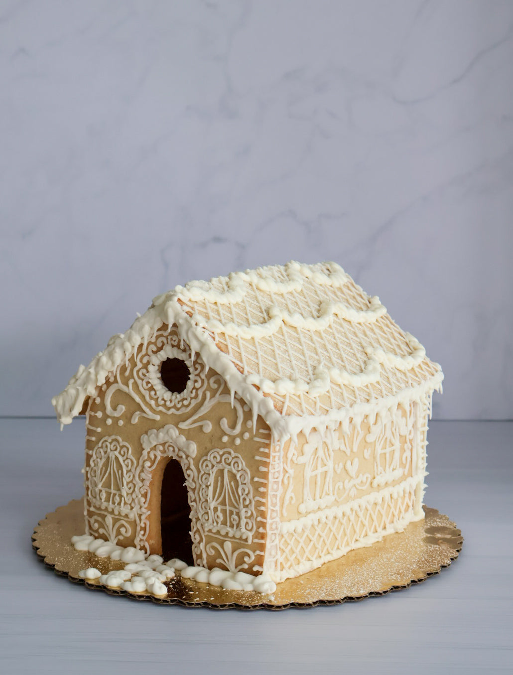 Casita de Navidad Blanca